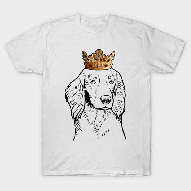 Welsh Springer Spaniel Dog King Queen Wearing Crown T-Shirt by millersye